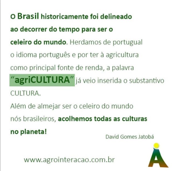 Agricultura e a agriCULTURA